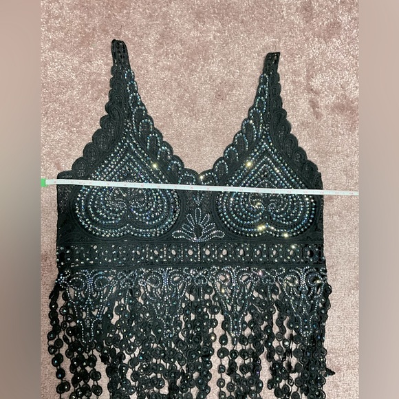 Black Embroidery Lace Top XS-S - Picture 12 of 14